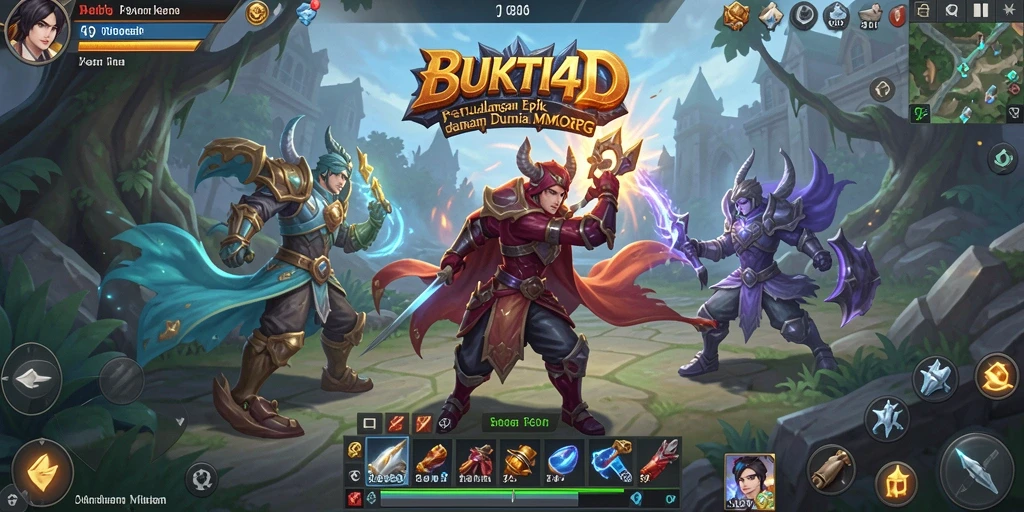 Tampilan gameplay BUKTI4D yang menakjubkan di dunia MMORPG.