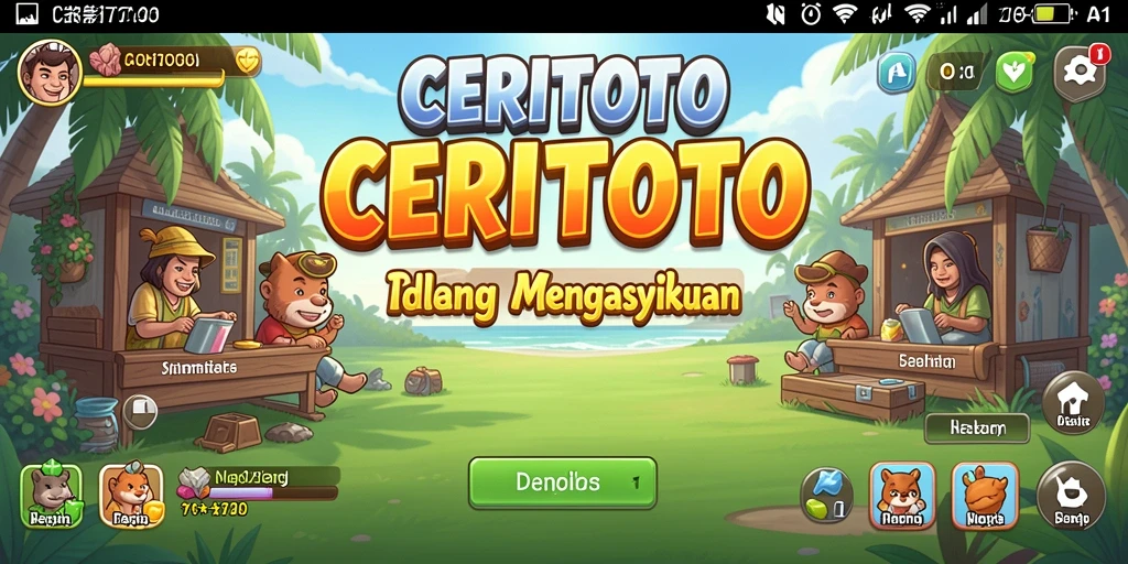 Gameplay seru dari CERITOTO yang penuh warna dan aksi.