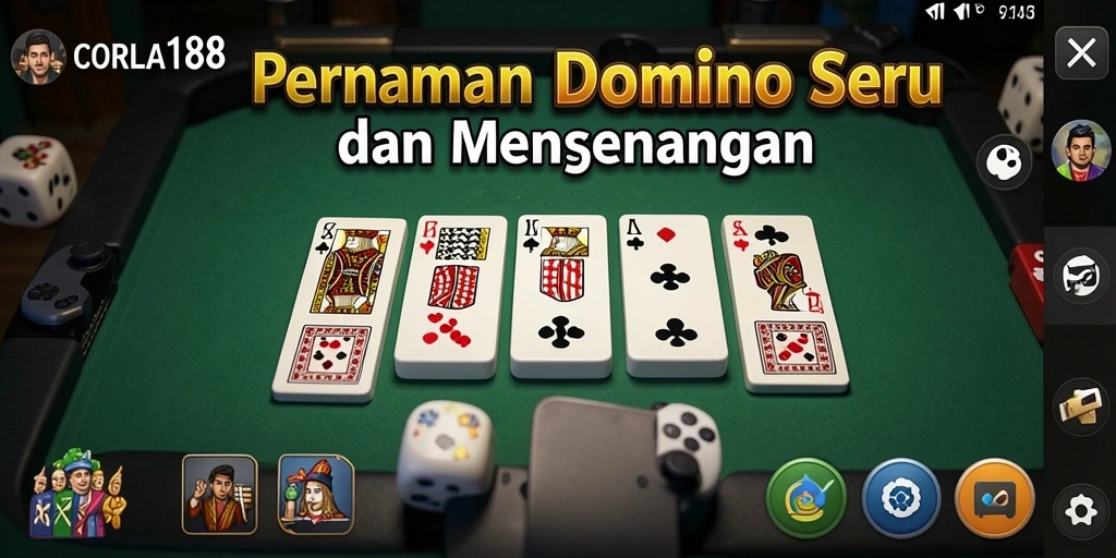Screenshot gameplay CORLA188 yang menampilkan suasana permainan Domino.