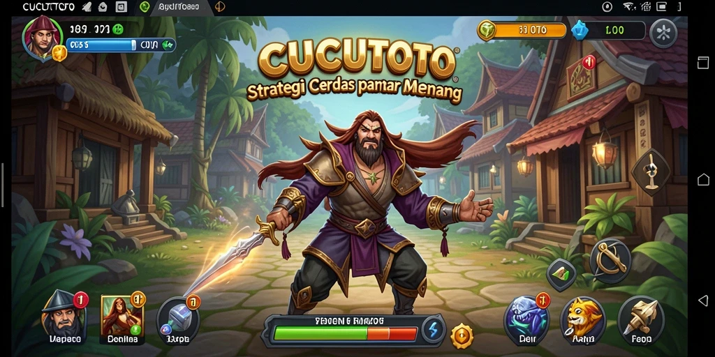 Screenshot gameplay CUCUTOTO menampilkan aksi strategis yang mendebarkan.