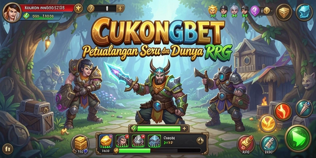 Tampilan gameplay CUKONGBET yang penuh aksi dan petualangan RPG.