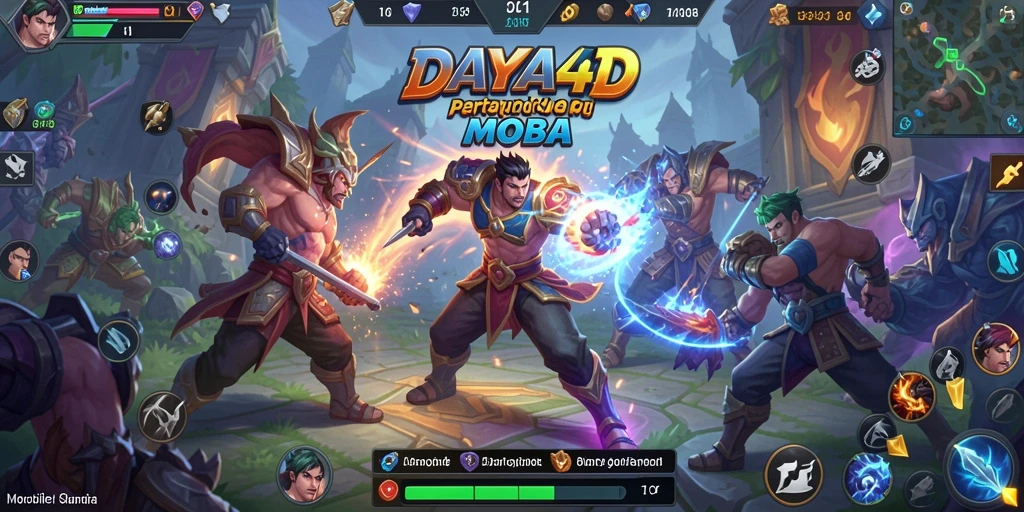 Gameplay seru hari di DAYA4D dengan karakter MOBA yang beragam.