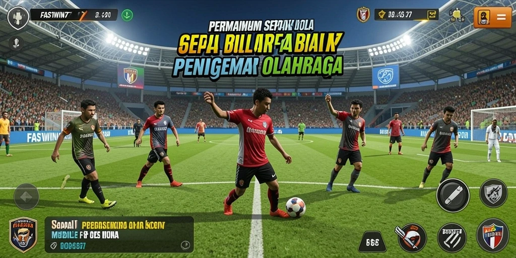 Tampilan gameplay <strong>FASTWIN77</strong> yang mendebarkan saat pertandingan sepak bola.