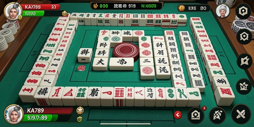 Gameplay seru KA789 yang menggambarkan tantangan Mahjong.