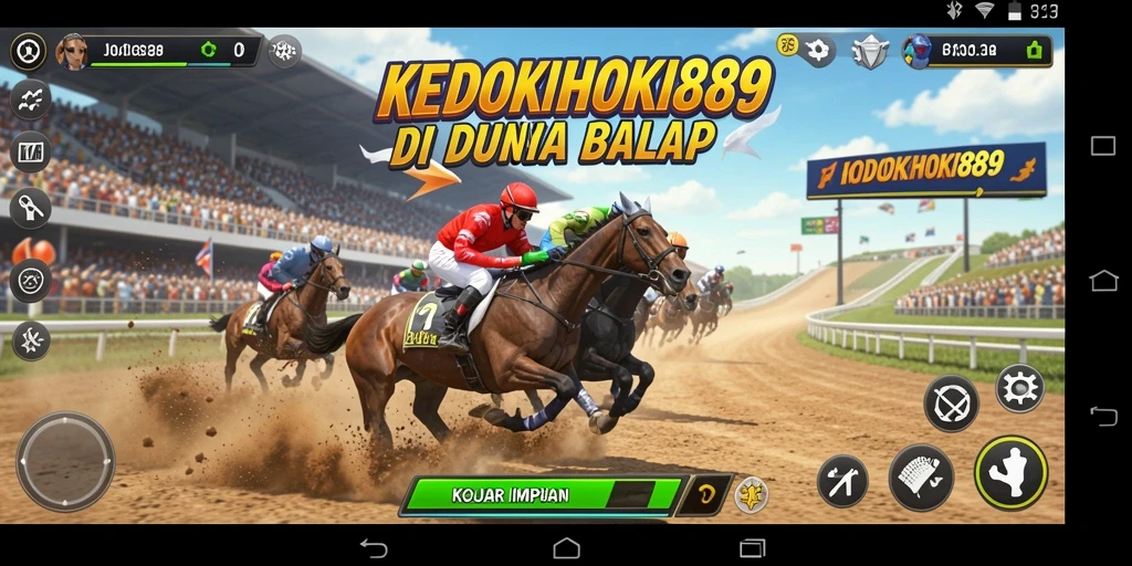 Screenshot gameplay balap seru di KODOKHOKI889.