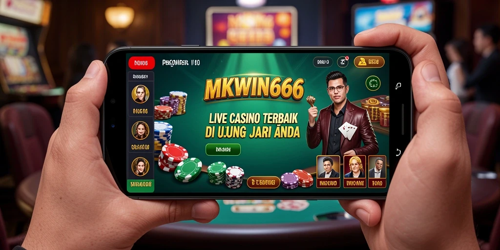 Tampilan gameplay Live Casino yang mendebarkan di MKWIN666.