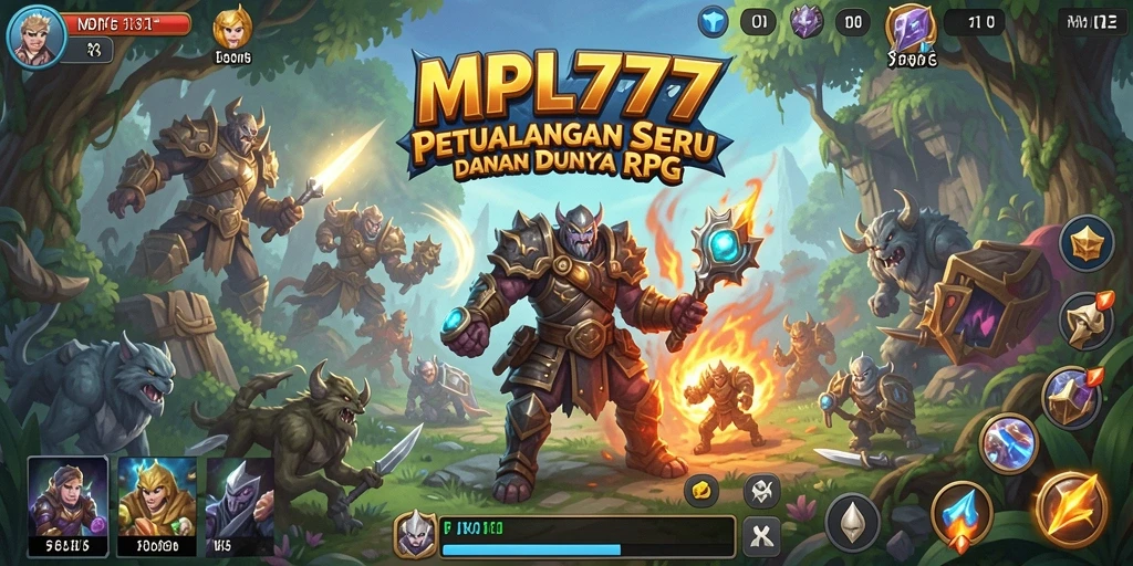 Tangkapan layar gameplay MPL777 yang menampilkan pertempuran epik dan dunia yang luas.
