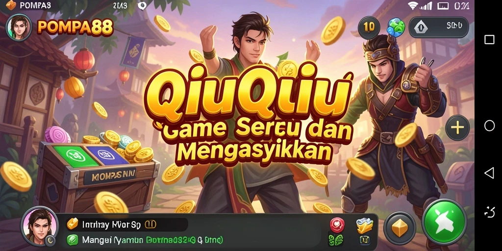 Tampilan gameplay QiuQiu yang menarik di POMPA88.
