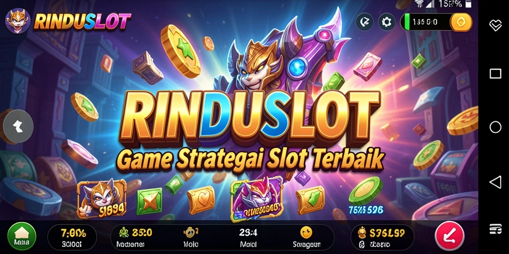 Tampilan utama gameplay RINDUSLOT yang penuh warna dan menarik.