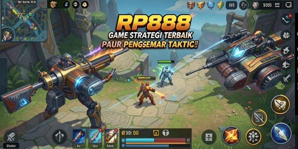 Screenshot gameplay RP888 yang menunjukkan strategi dalam aksi.