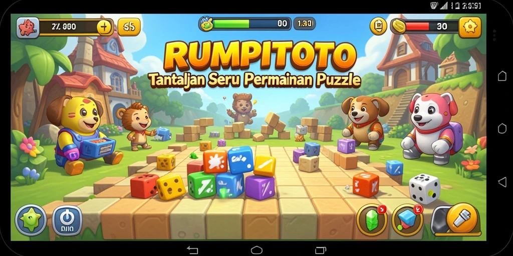 Tampilan screenshot gameplay RUMPITOTO yang menarik dan menantang.
