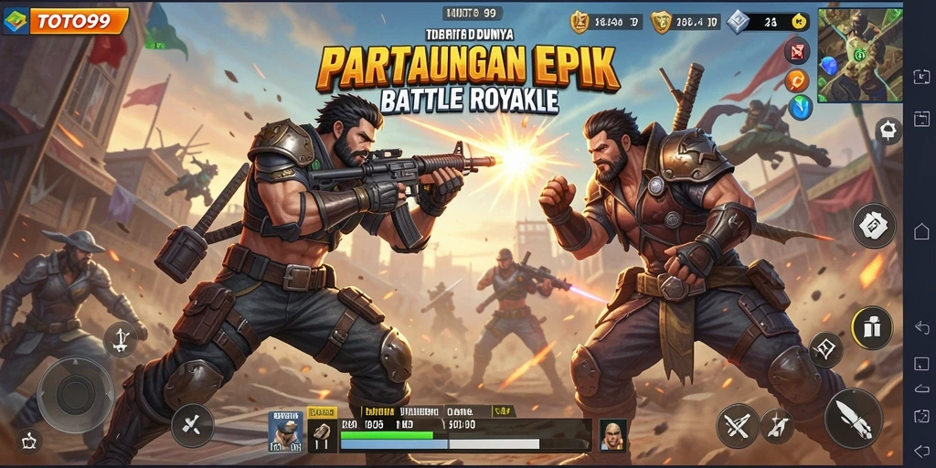 Tangkapan layar gameplay epik di TOTO99 yang menampilkan pertempuran seru.
