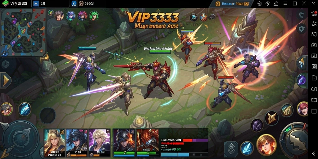 Gameplay seru dalam <strong>VIP333</strong> menampilkan aksi MOBA yang mendebarkan.