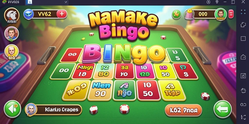 Tampilan gameplay Bingo yang menarik dan interaktif di VV62.