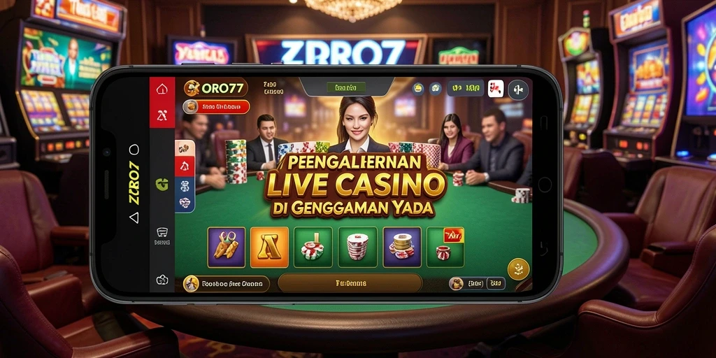 Tampilan gameplay Live Casino yang mengasyikkan dalam ZORO77.